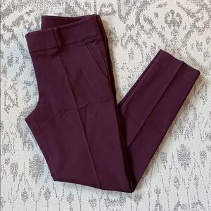 Loft Marisa Skinny Sz 4 Maroon